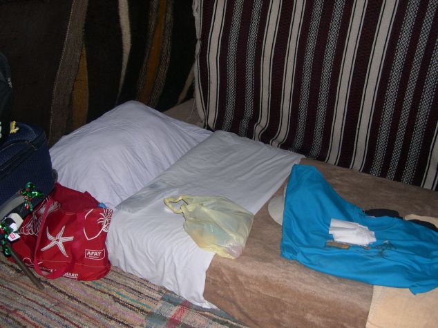 Boulmane intérieur de la tente