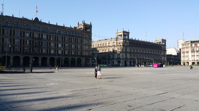 Mexico, place de la Constitution (Zocalo)