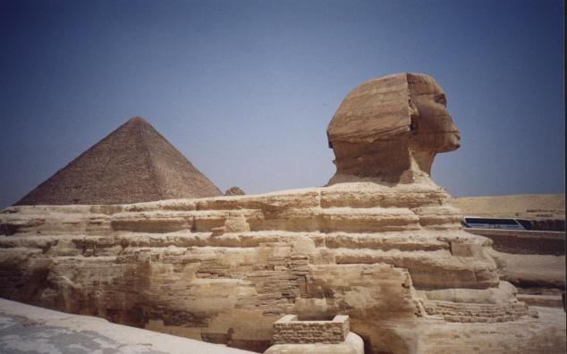 La pyramide de Khéphren et le Sphinx